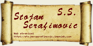 Stojan Serafimović vizit kartica